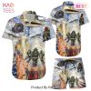 4th Of July Hawaiian Shirt Firefighter Soldier Independence Day Hawaii Shirt Patriotic Gifts For Him