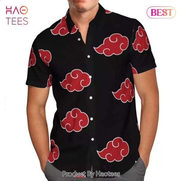 Akatsuki Clouds Hawaiian Shirt Naruto Anime Shirt for Men Women