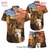 Alpaca Hawaiian Shirt Alpaca Sunset American Flag Hawaii Shirt Gift For Alpaca Lovers