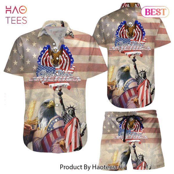 American Hawaiian Shirt 4th Of July USA Independent Day Hawaii Shirt Eagle Gifts For Him