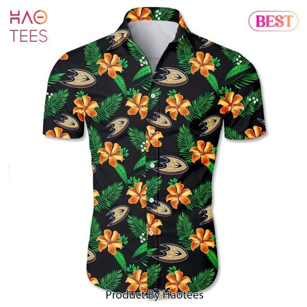 Anaheim Ducks Hawaiian shirt Tropical Flower summer