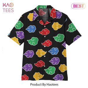 Anime Naruto Shippuden Akatsuki Colorful Pattern Hawaii Shirt Anime Shirt for Men Women