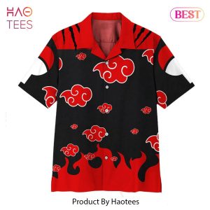 Anime Naruto Shippuden Modern Akatsuki Custom Hawaii Shirt Anime Shirt for Men Women