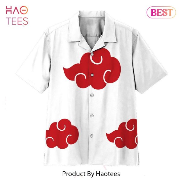 Anime Naruto Shippuden White Akatsuki Custom Hawaii Shirt Anime Shirt for Men Women