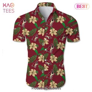 Arizona Coyotes Hawaiian Shirt Tropical Flower summer