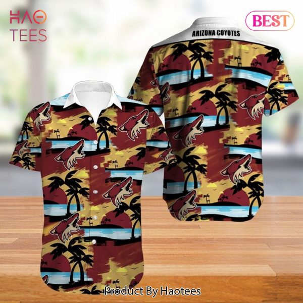 Arizona Coyotes Hawaiian Shirt Tropical Flowers summer for fans