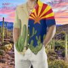 Arizona Flag Saguaro Hawaiian Shirt