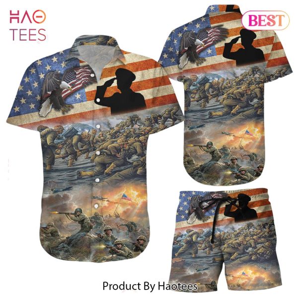 Army Hawaiian Shirt USA Independent Day Veteran Hawaii Shirt Patriotic Gifts For Veterans