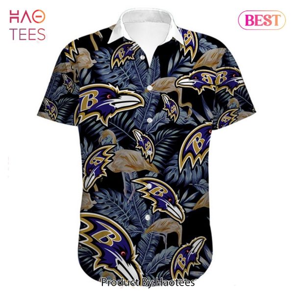 Baltimore Ravens Hawaiian Shirt flower summer gift for fans