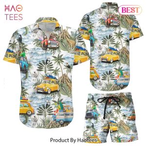 Beach Hawaiian Shirt Tropical Vintage Botanical Island Palm Tree Car Beach Hawaii Shirt Hawaii Gifts