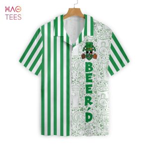 Beer’D Happy Saint Patrick’S Day Hawaiian Shirt