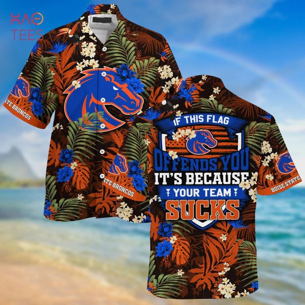 Boise State Broncos Summer Hawaiian Shirt And Shorts