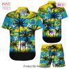 Brazil Coconut Pattern Hawaiian Soccer Team World Cup 2022 Qatar Champions Football Gift Fans World Cup 3D Hawaiian Shirt