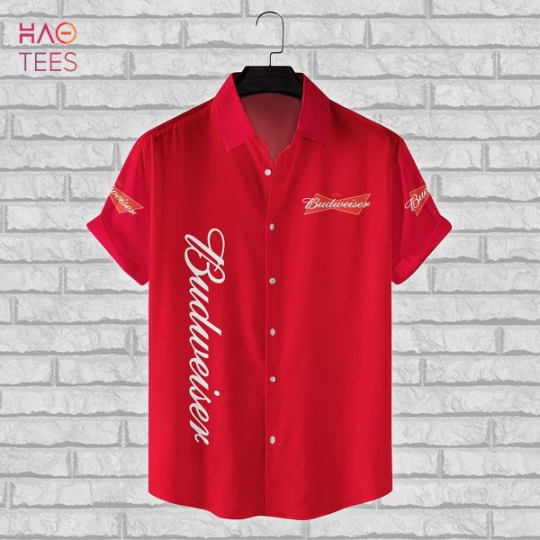 Budweiser Beer All Over Print 3D Hawaiian Shirt