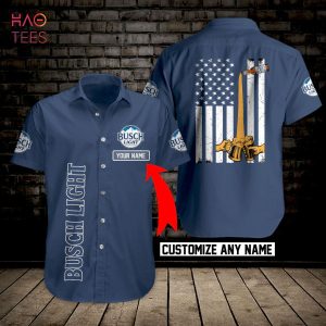 Busch Light Beer Custom Name Hawaiian Shirt