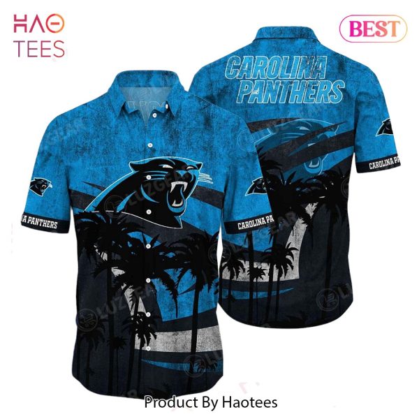 Carolina Panthers NFL Hawaii Shirt Graphic Tropical Pattern Short Sleeve Hot Summer