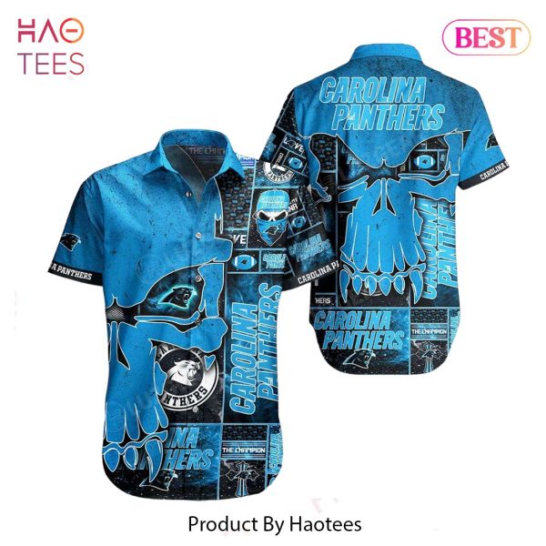 Carolina Panthers NFL Hawaiian Shirt Skull Printed 3D New Trend Summer For Fans