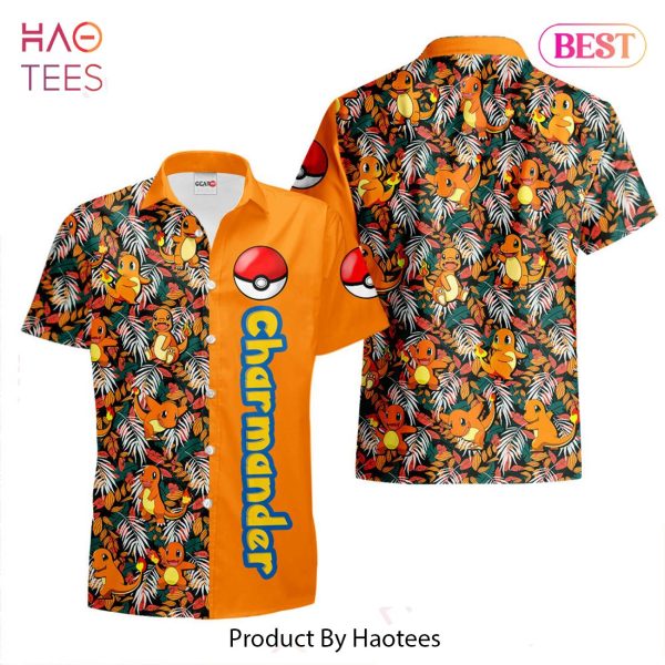 Charmander Hawaiian Shirts Custom Anime Merch Clothes for Men Women