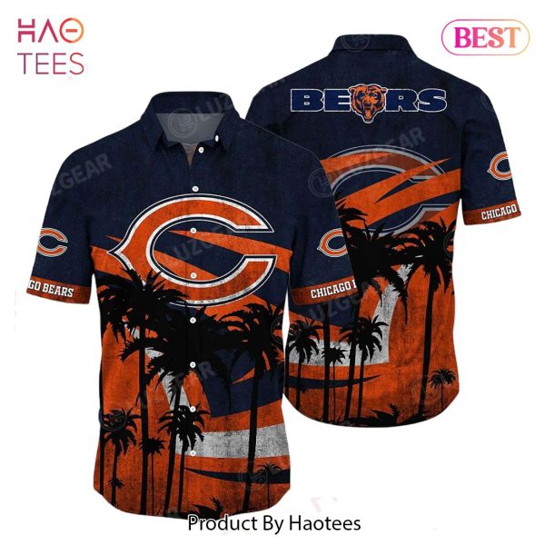 Chicago Bears NFL Hawaii Shirt Graphic Tropical Pattern Short Sleeve Hot Summer