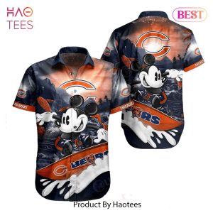 Chicago Bears NFL Hawaiian Shirt Mickey Graphic 3D Printed Gift For Fans