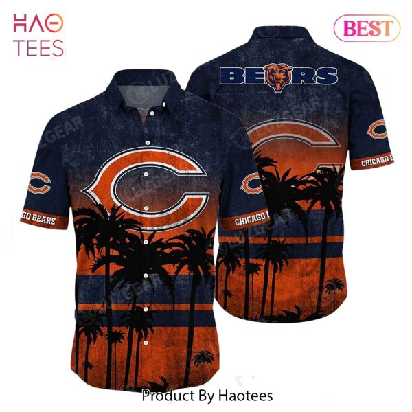 Chicago Bears NFL Hawaiian Shirt Tropical Pattern Graphic New Collection Summer Gift For Fan NFL