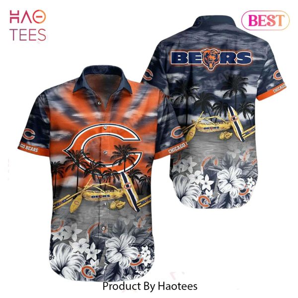 Chicago Bears NFL Hawaiian Shirt Tropical Pattern Summer For NFL Football Fans