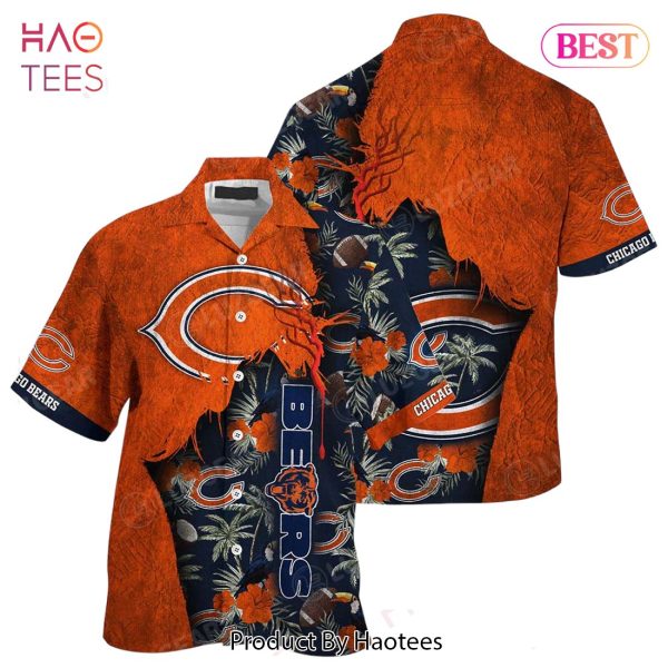 Chicago Bears NFL Hawaiian Shirt Tropical Print Sumer Gift For Fans