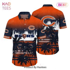 Chicago Bears NFL Summer Hawaiian Shirt Tropical Pattern Graphic For Sports Enthusiast