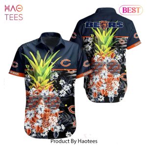 Chicago Bears NFL Tropical Pattern Pineapple Design Hawaiian Shirt New Trending For Men Women