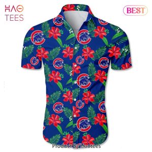 Chicago Cubs Hawaiian shirt Tropical flower gift for fans