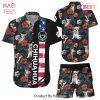 Chihuahua Hawaiian Shirts Custom Name Chihuahua American Flag Tropical Button Down Shirt Gift For Summer