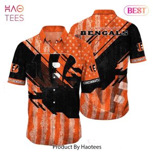 Cincinnati Bengals NFL Football Hawaiian Shirt Short American Flag Print This Summer Gift For Fans