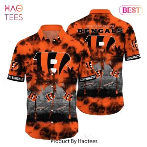 Cincinnati Bengals NFL Hawaiian Shirt Tropical Pattern Graphic Short Sleeve Summer Gift For Fans