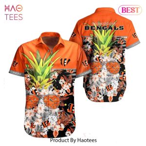 Cincinnati Bengals NFL Tropical Pattern Pineapple Design Hawaiian Shirt New Trending For Men Women