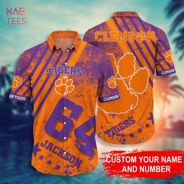 Clemson Tigers Personalized Hawaiian Shirt