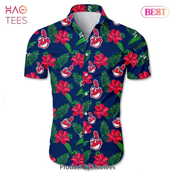 Cleveland Indians Hawaiian Shirt Tropical flower gift for fans