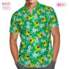 Cute Bulbasaur Tropical Floral Hawaiian Shirt Anime Shirt for Men Women