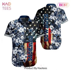 Dallas Cowboys NFL Graphic US Flag Flower Hawaiian Shirt New Trends Summer Gift Ever Fans