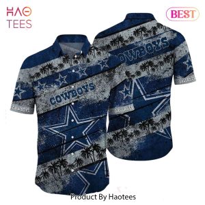 Dallas Cowboys NFL Hawaiian Shirt Graphic Tropical Pattern Short Sleeve Summer For Fans