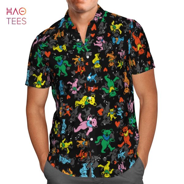 Dancing Bears Black Hawaiian Shirt