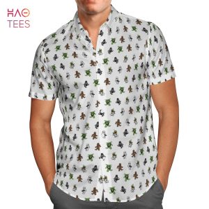 Dancing Bears White Hawaiian Shirt