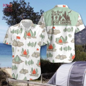 Days Are Spent Camping Hawaiian Shirt