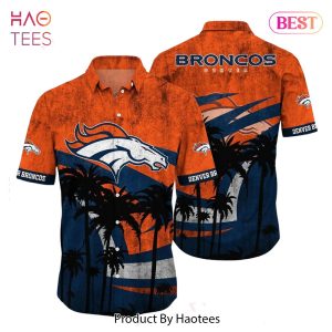 Denver Broncos NFL Hawaii Shirt Graphic Tropical Pattern Short Sleeve Hot Summer