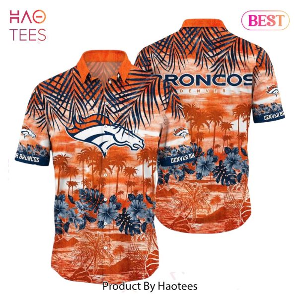 Denver Broncos NFL Hawaiian Shirt Style Tropical Pattern Summer For Awesome Fans