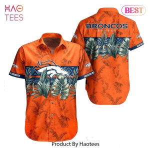 Denver Broncos NFL Hawaiian Shirt Tropical Pattern Graphic Gift For Fan NFL Enthusiast