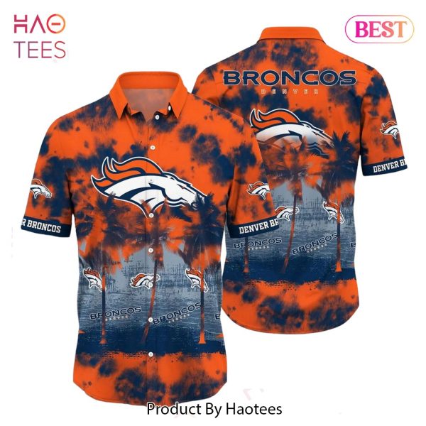 Denver Broncos NFL Hawaiian Shirt Tropical Pattern Graphic Short Sleeve Summer Gift For Fans