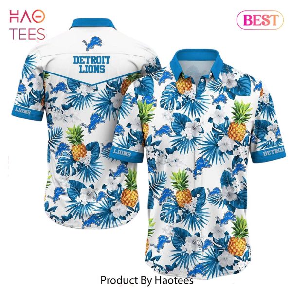 Detroit Lions NFL Hawaiian Shirt Tropical Pattern Graphic Hawaii Shirt For Fan Ever