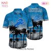 Detroit Lions NFL Hawaiian Shirt Tropical Pattern Graphic New Collection Summer Gift For Fan NFL