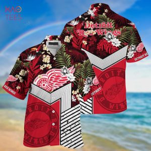 Detroit Red Wings NHL Hawaiian Shirt And Shorts