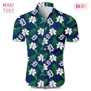 Detroit Tigers Hawaiian Shirt Tropical flower gift for fans